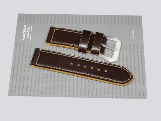 Comfortable 47mm Chocolate Brown Panerai Strap for large Panerai watch IMAGE