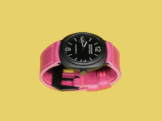 Stylish pink Radiomir strap for Panerai Radiomir