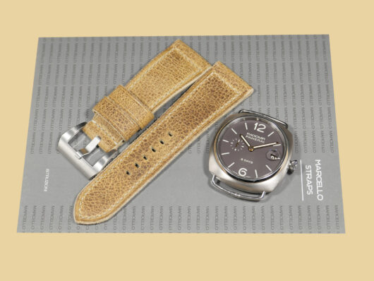 Leather tan custom Radiomir strap for Panerai Radiomir