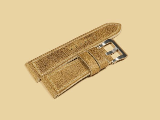 Premium leather tan custom Radiomir strap for Panerai Radiomir