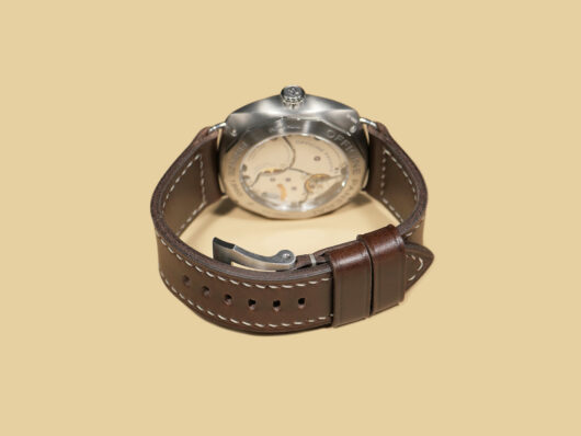 Soft Dark Brown Panerai Radiomir Strap from Marcello Straps, side profile