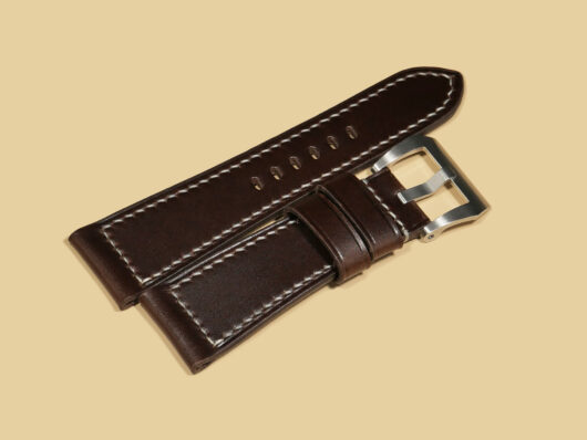 Panerai Radiomir watch paired with Dark Brown Strap from Marcello Straps