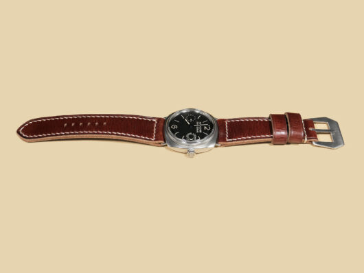 Thick Panerai Radiomir Strap from Marcello Straps with polished buckle